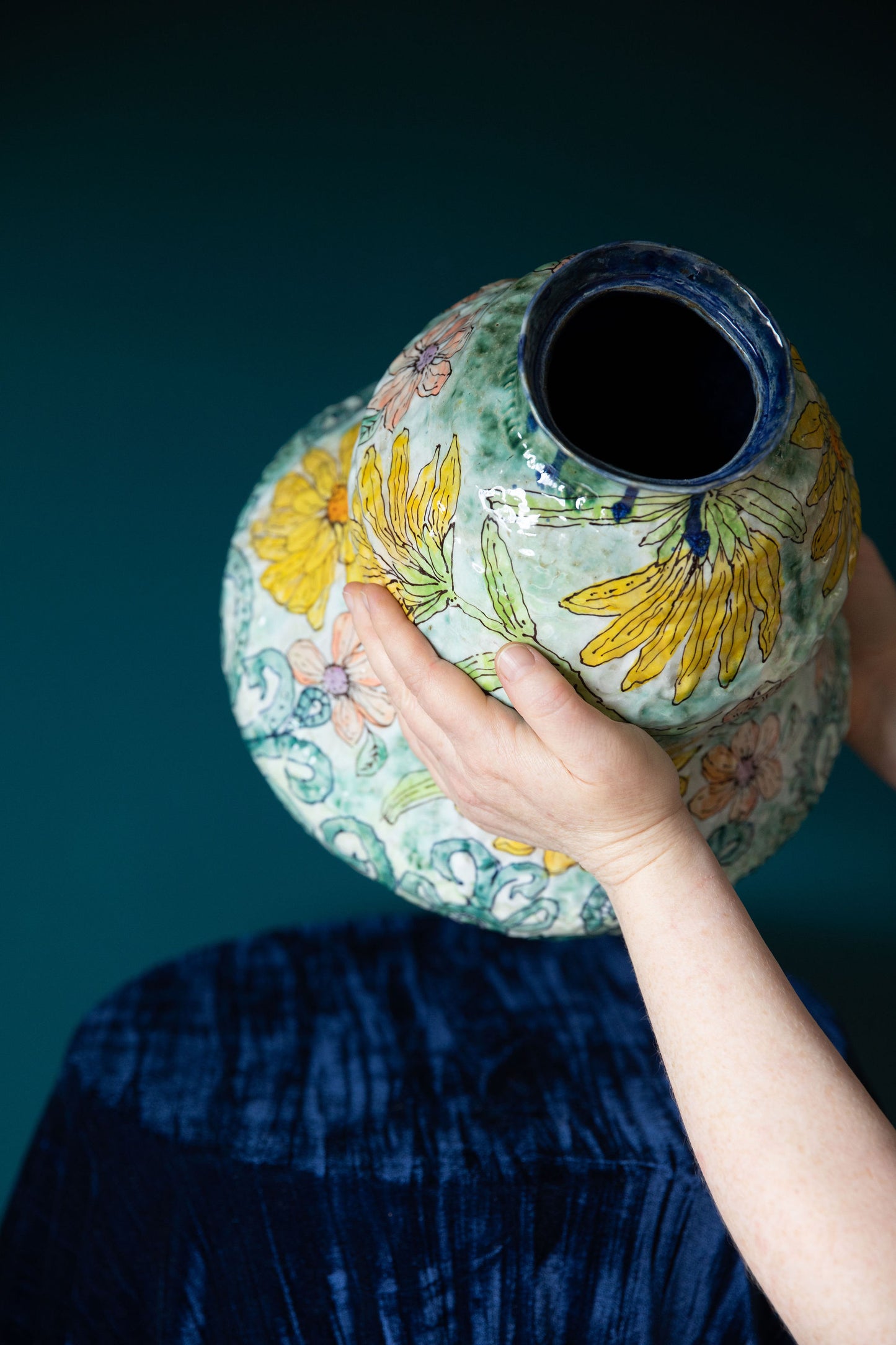 Blossoms and Dream Daisies Urn