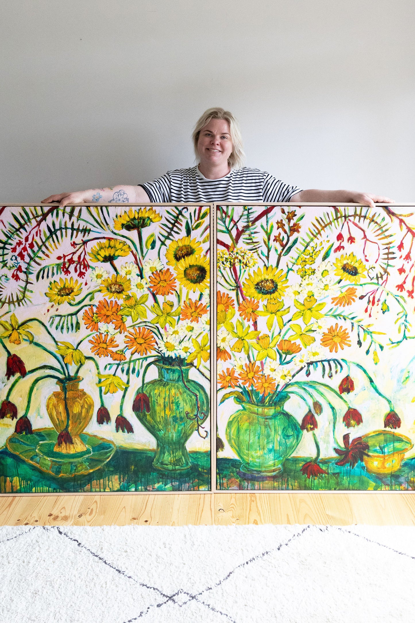 Slowly Into Spring ~ diptych