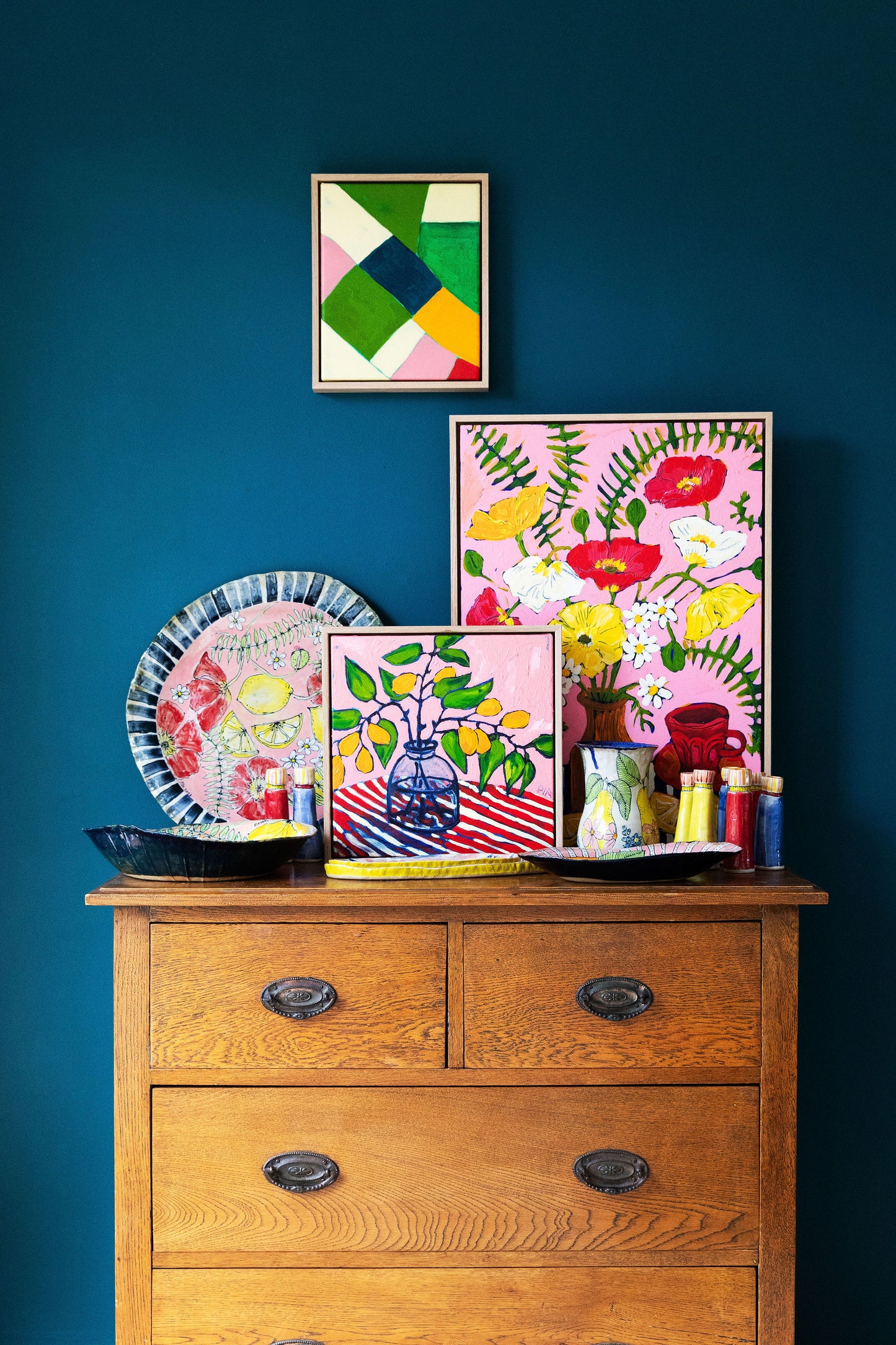 Poppies & Lemons ~ The Painting