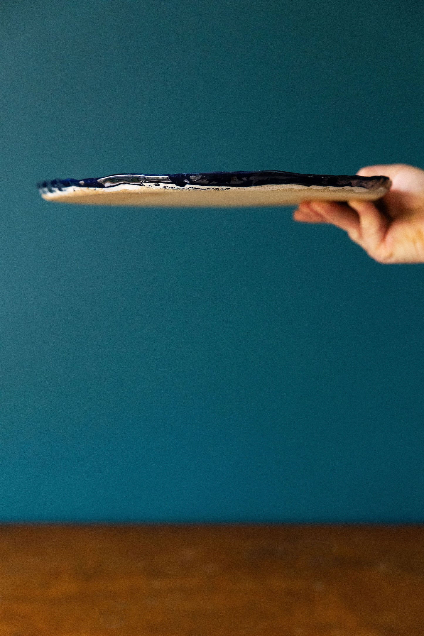 Blue Scribble Platter Number Three