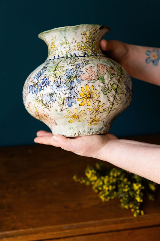 Synchronicity Floral Urn