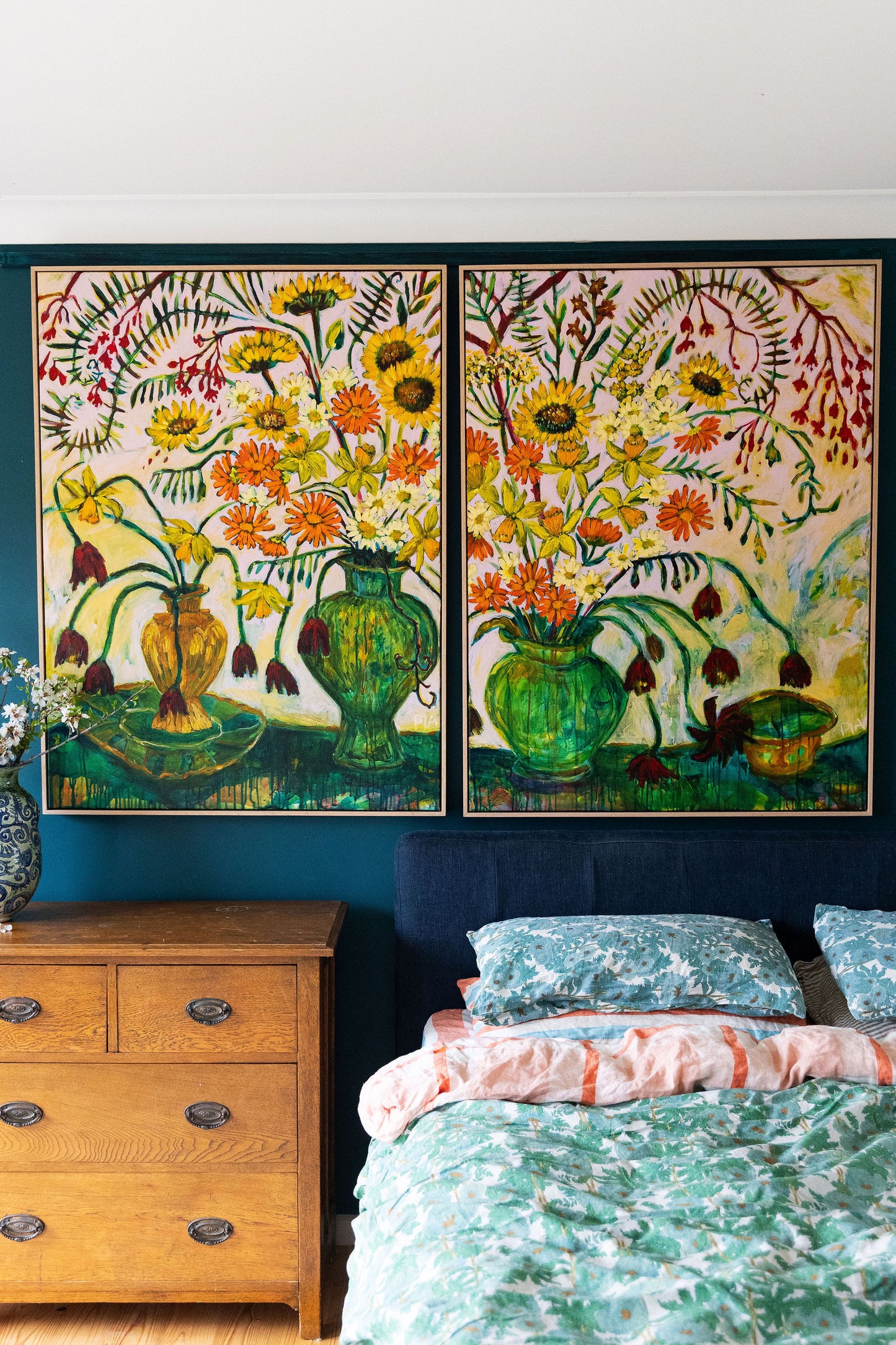 Slowly Into Spring ~ diptych