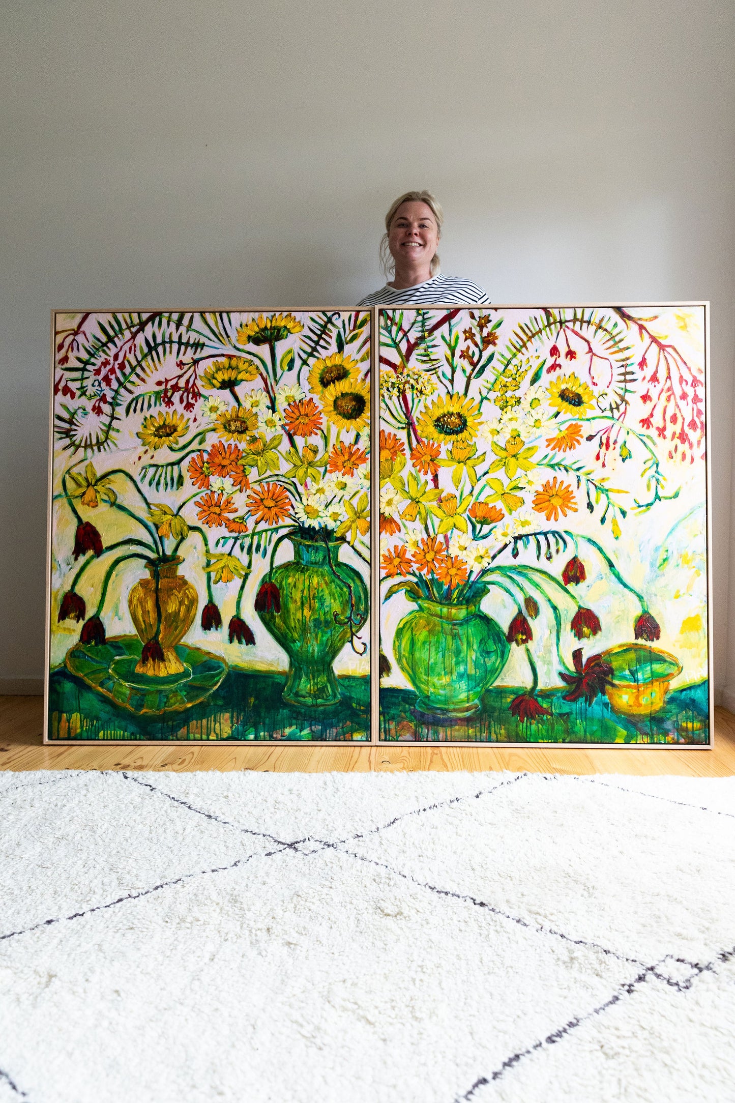 Slowly Into Spring ~ diptych