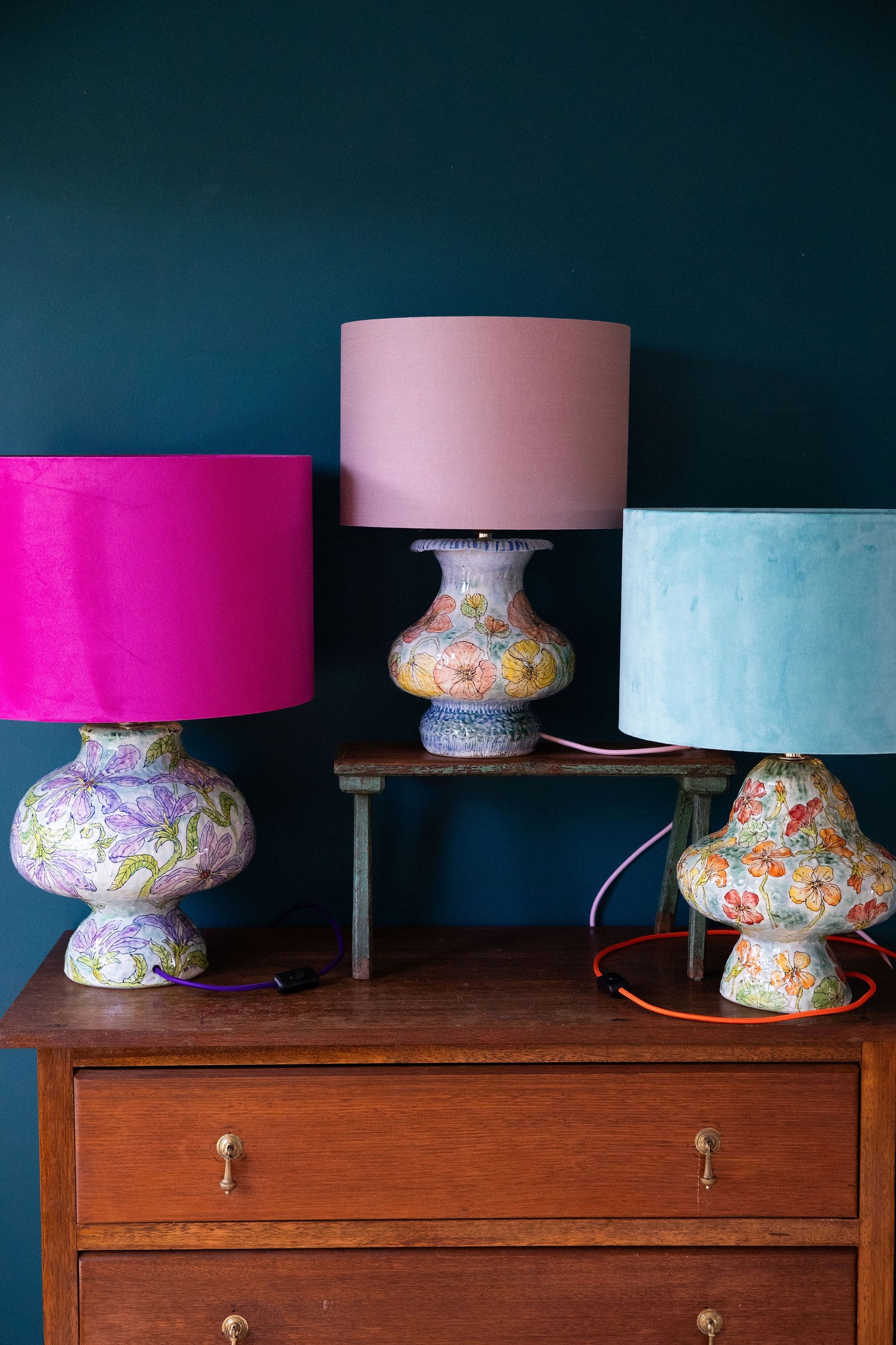 Summer Nasturtium Lamp