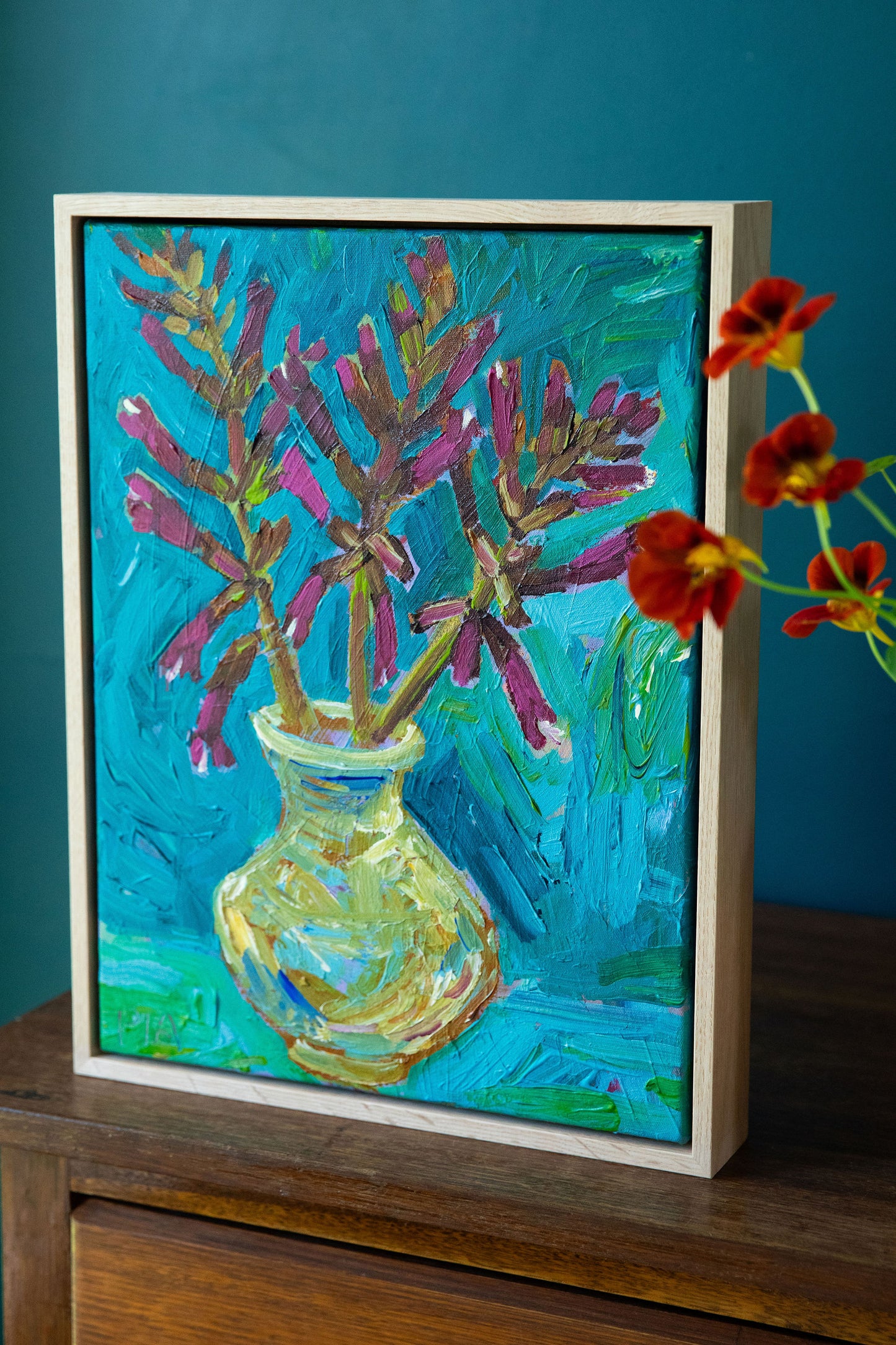 Magenta and Turquoise