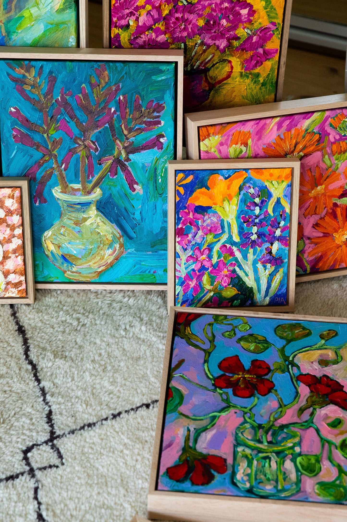 Magenta and Turquoise