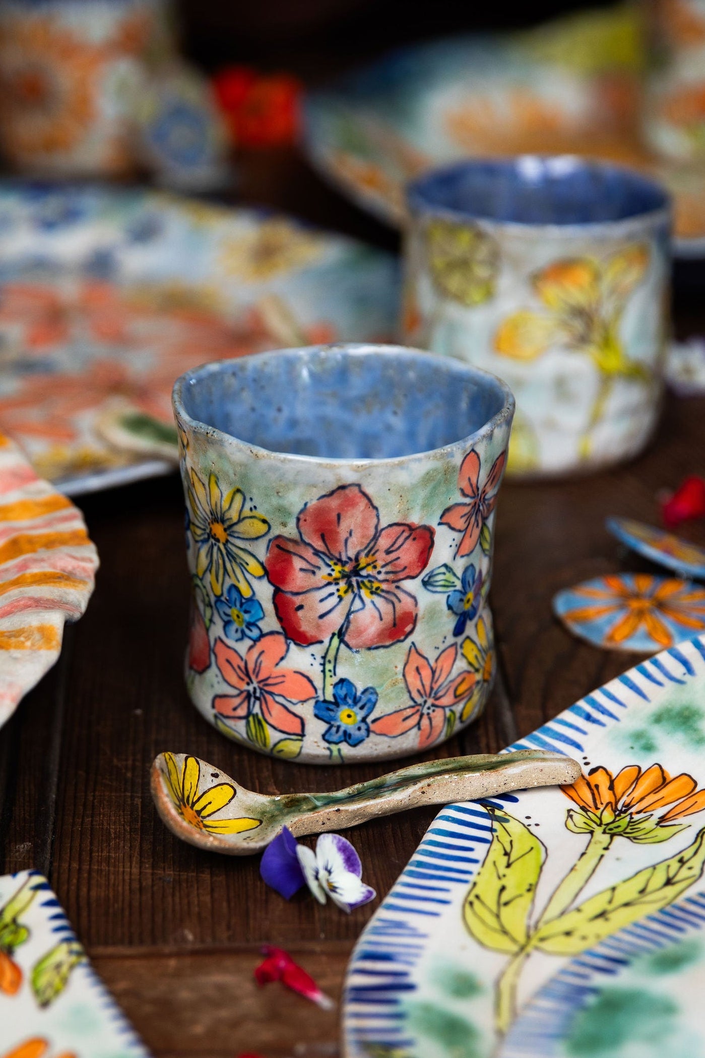 Wild Flower Cup Set