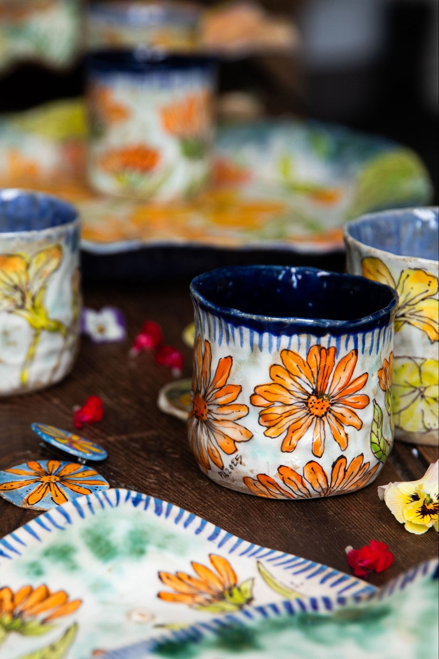 Calendula Tumbler ~ single { limited edition of 4 }