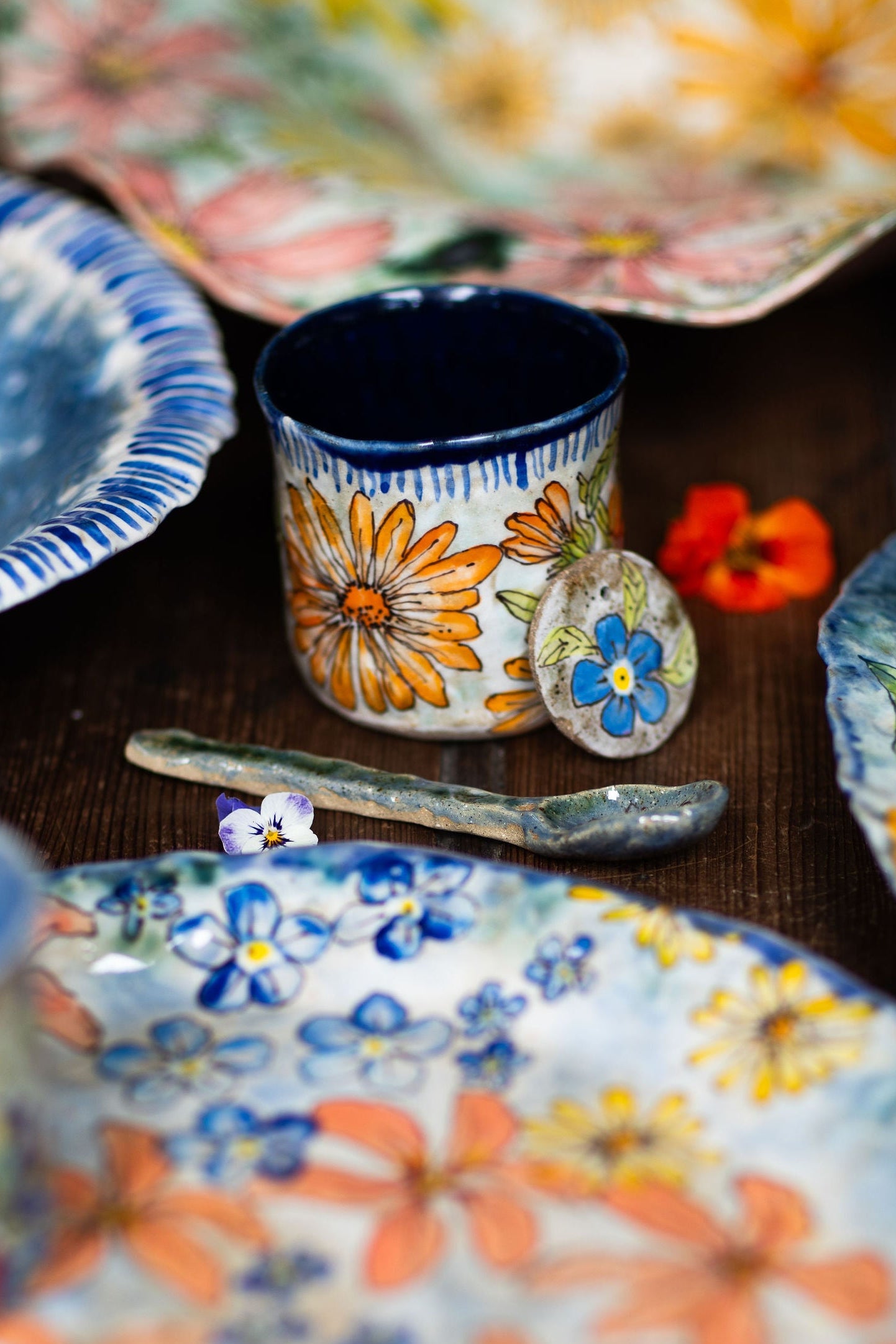 Calendula Tumbler ~ single { limited edition of 4 }