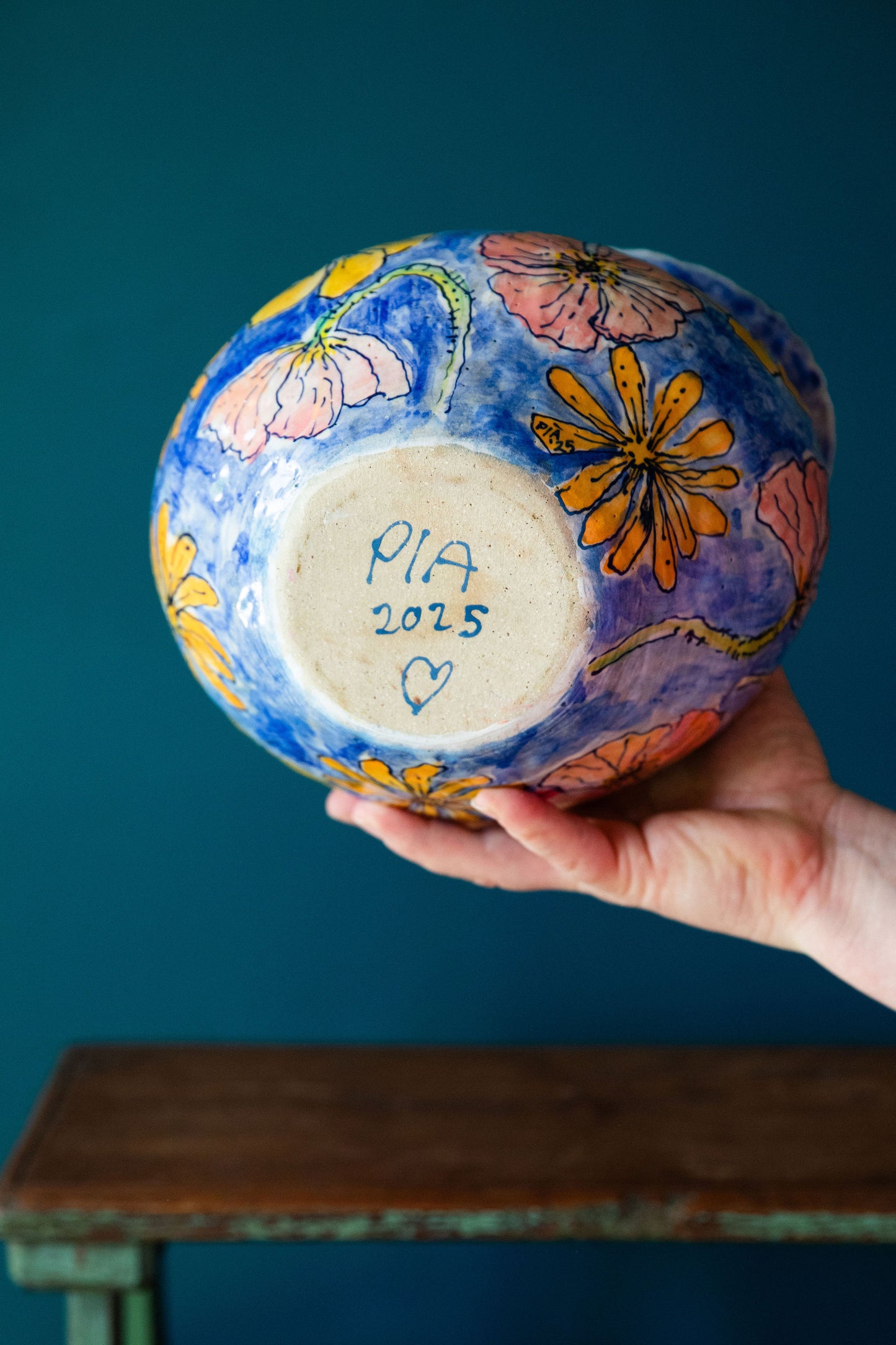 Summer Sky Garden Vase ~ or Terrine