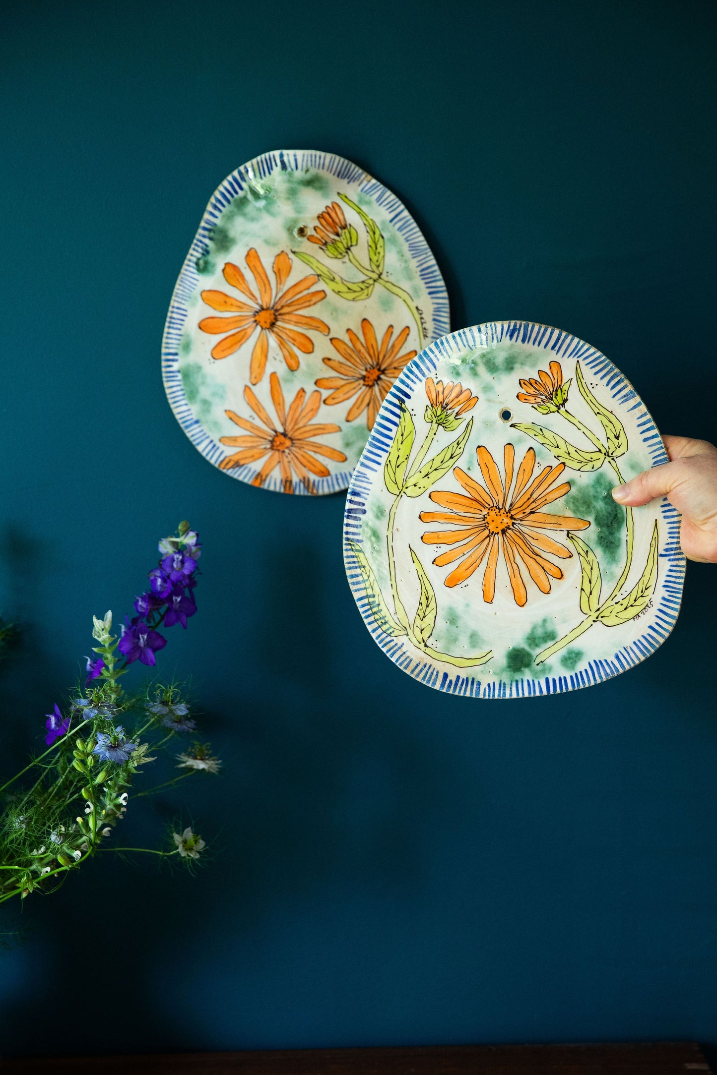 Calendula Cheese Platter Set