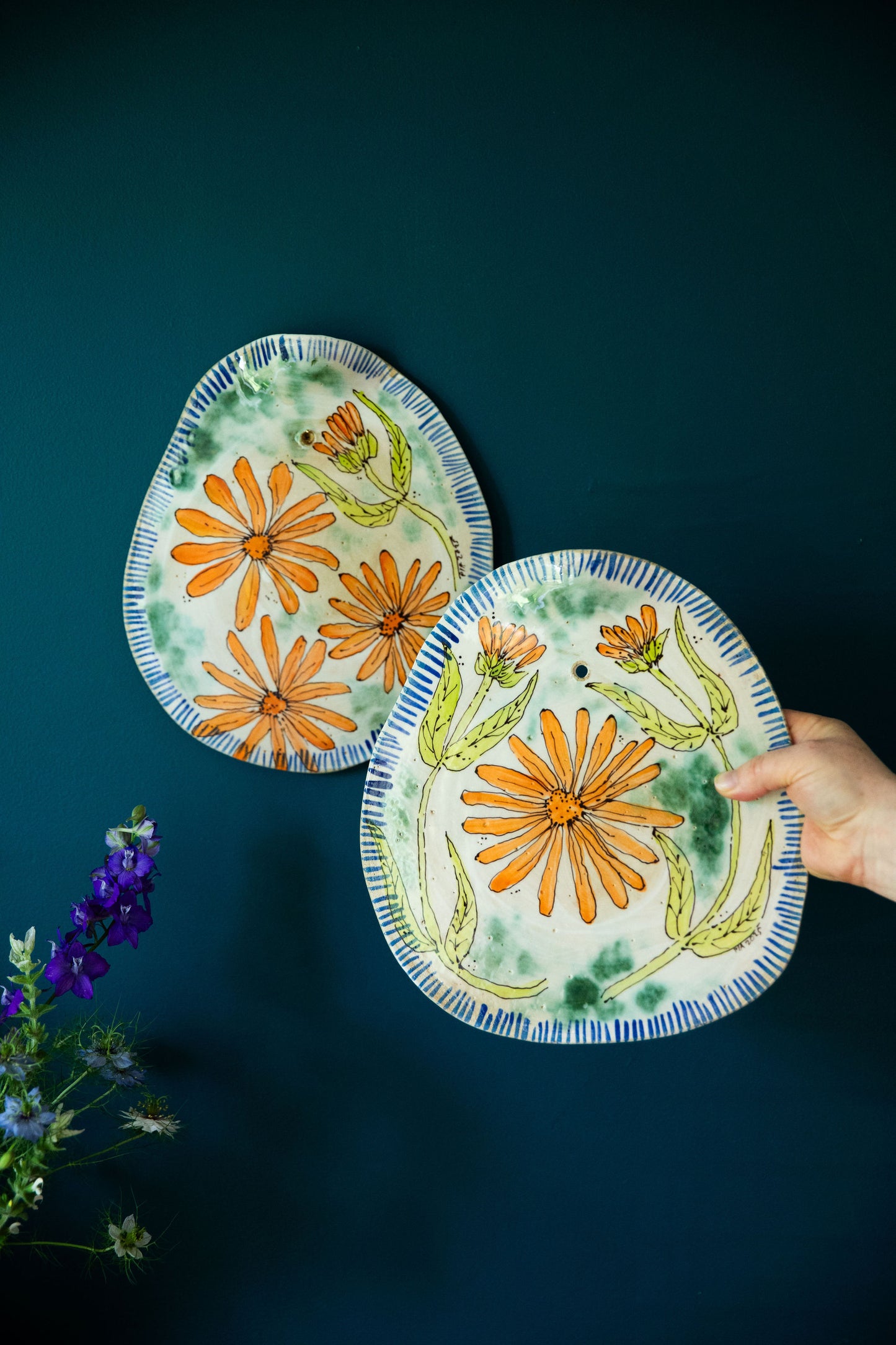 Calendula Cheese Platter Set