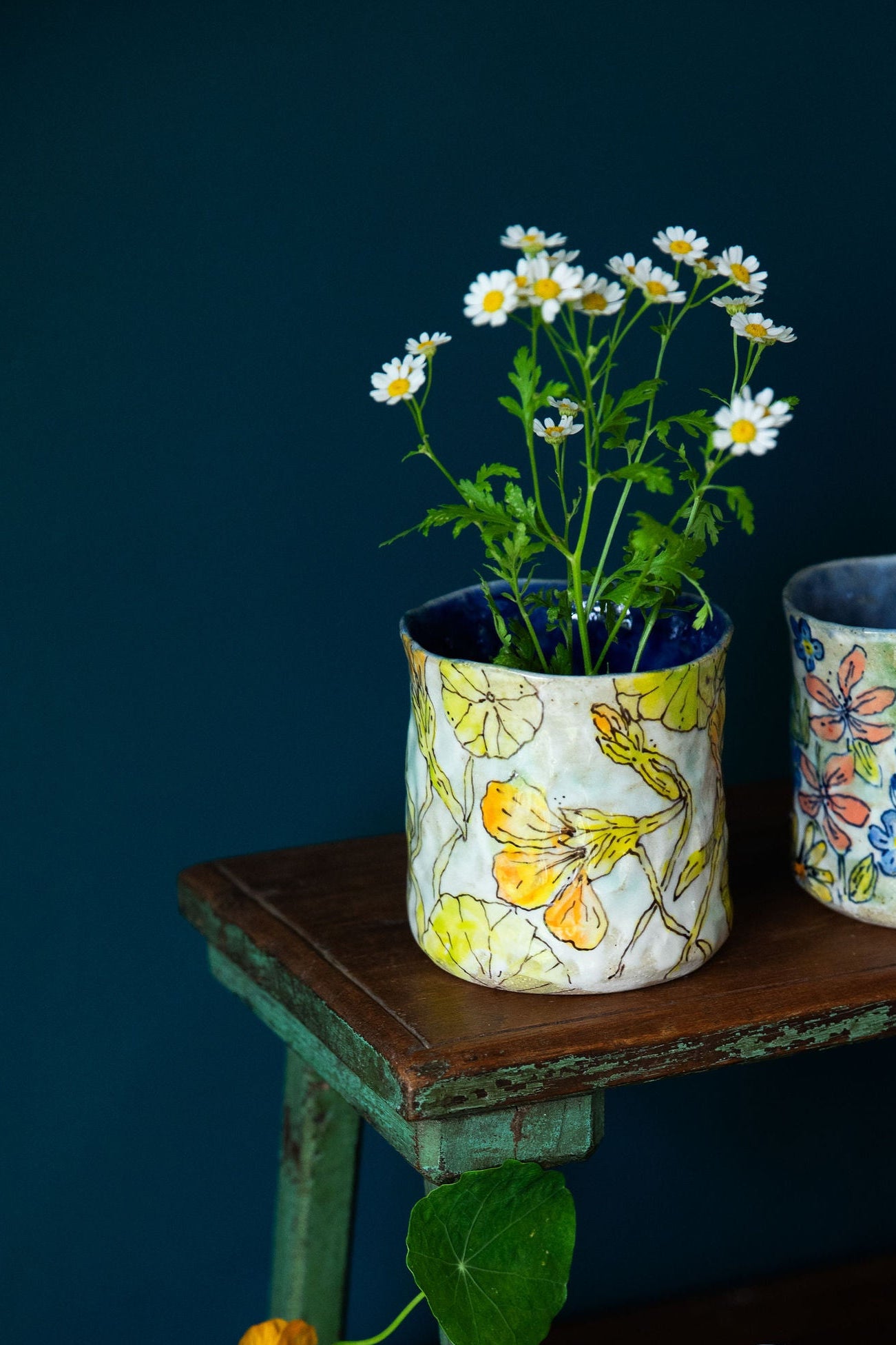 Nasturtium Tumbler ~ single { limited edition of 4 }