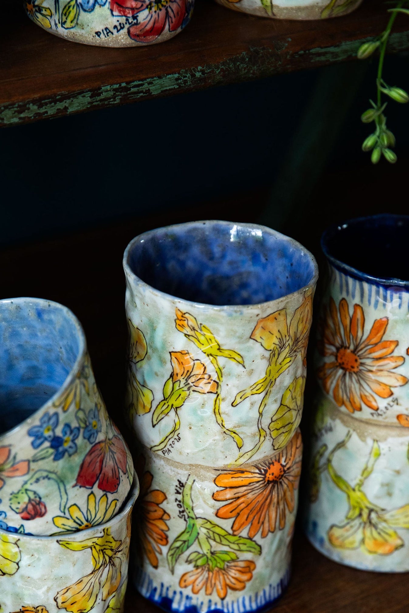 Nasturtium Tumbler ~ single { limited edition of 4 }