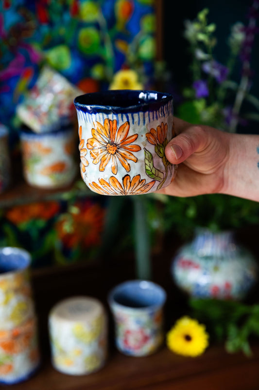 Calendula Tumbler ~ single { limited edition of 4 }