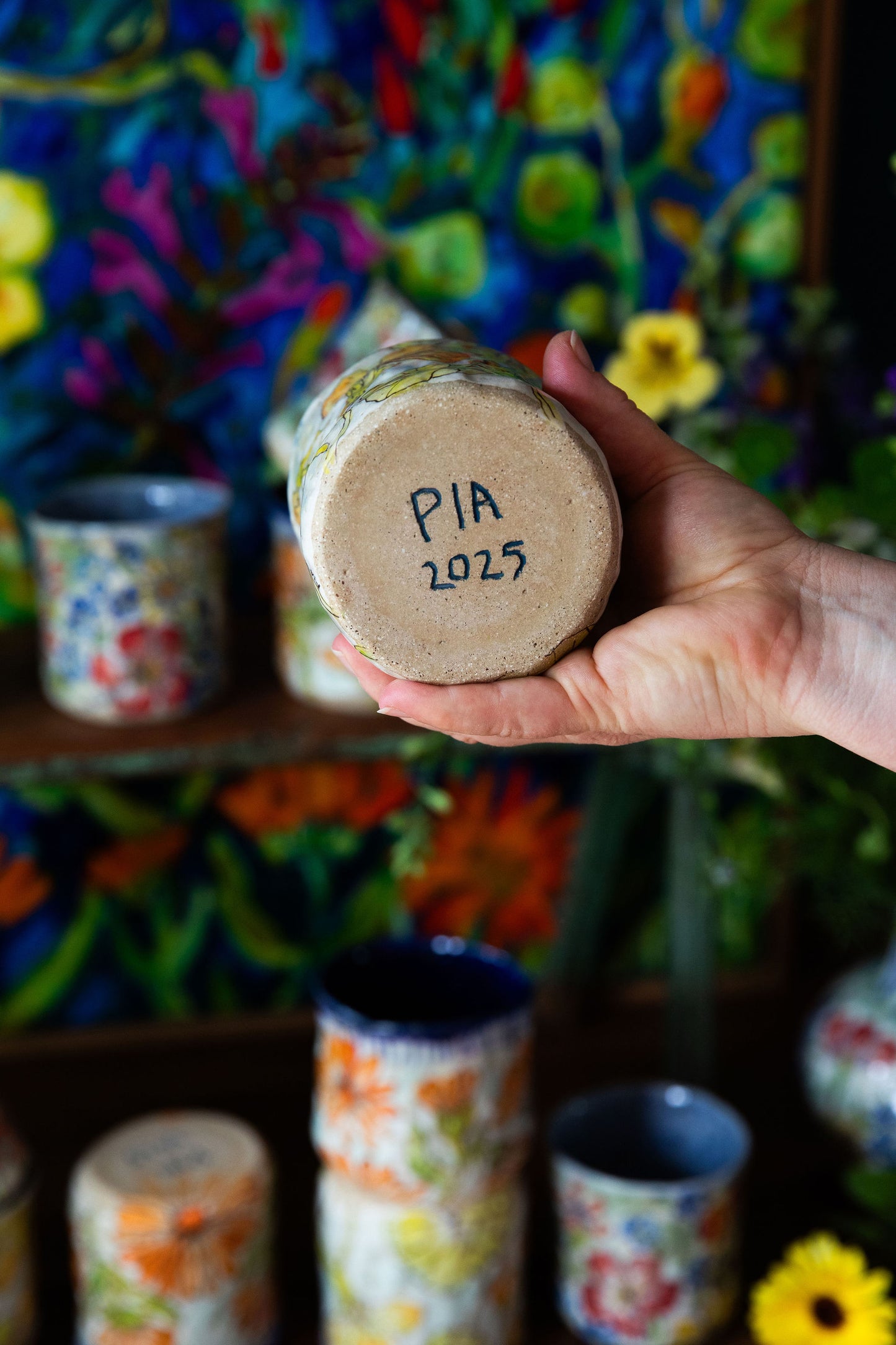 Nasturtium Tumbler ~ single { limited edition of 4 }