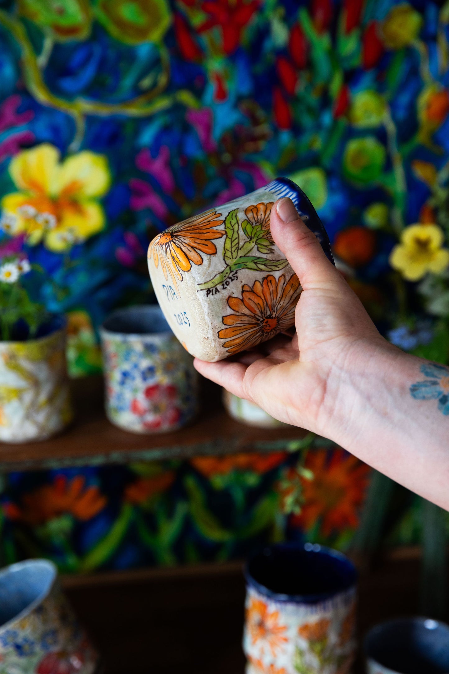 Calendula Tumbler ~ single { limited edition of 4 }