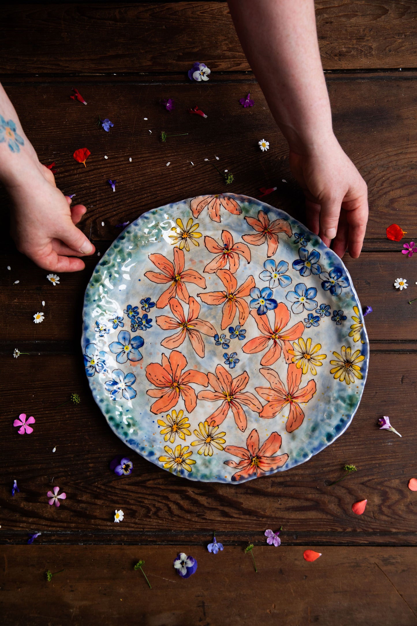 Mermaid Garden Platter