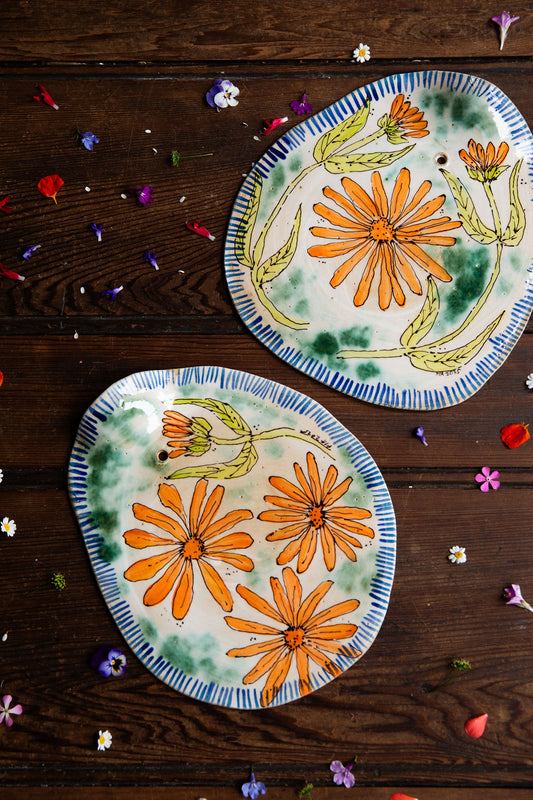 Calendula Cheese Platter Set