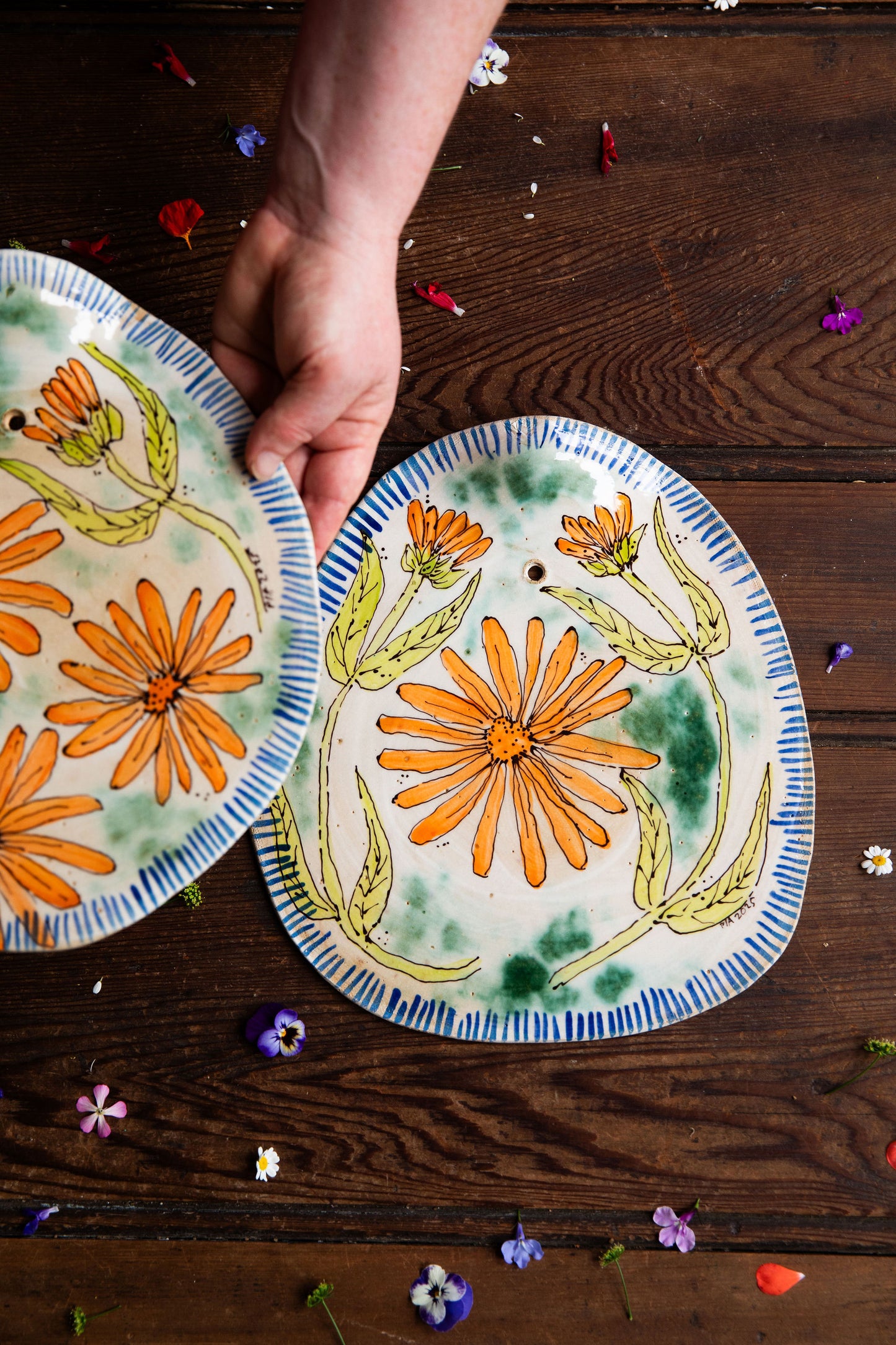 Calendula Cheese Platter Set