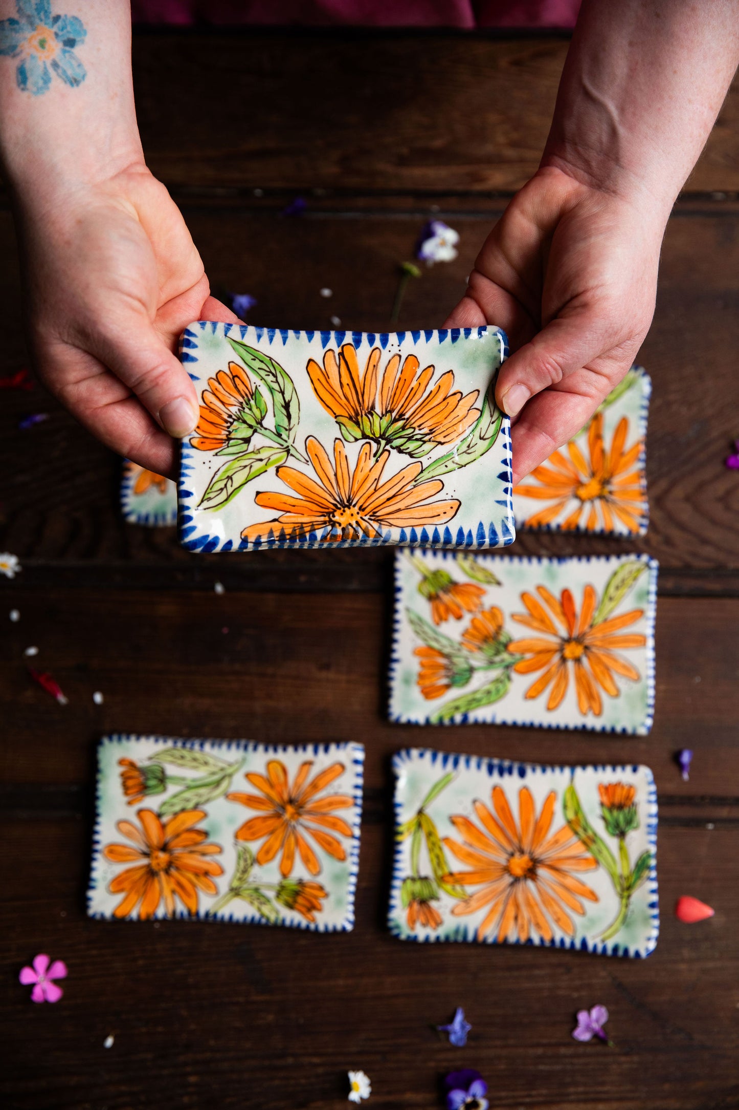 Calendula Tile Set