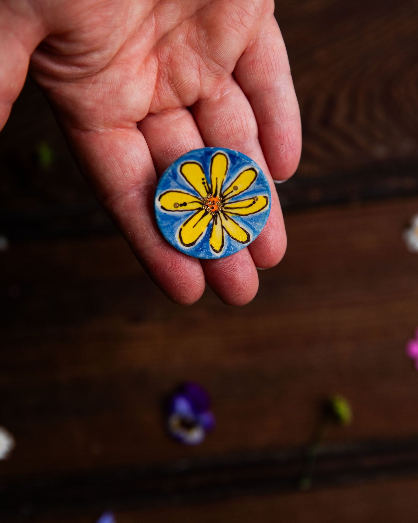 Daisy Sky Brooch