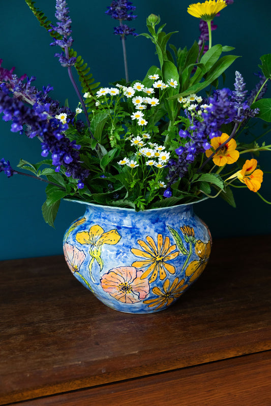 Summer Sky Garden Vase