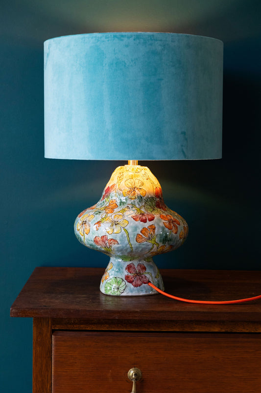 Summer Nasturtium Lamp