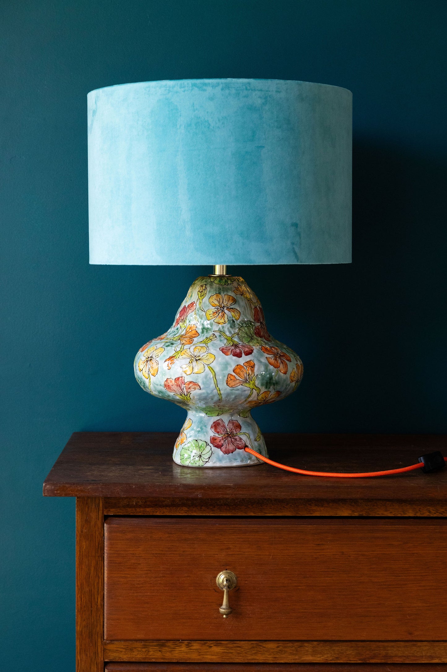 Summer Nasturtium Lamp