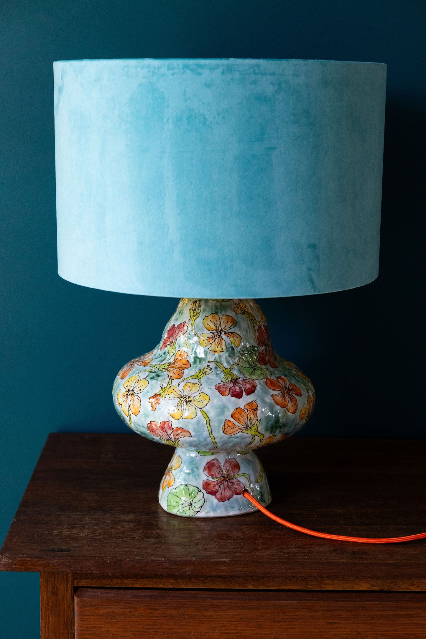 Summer Nasturtium Lamp