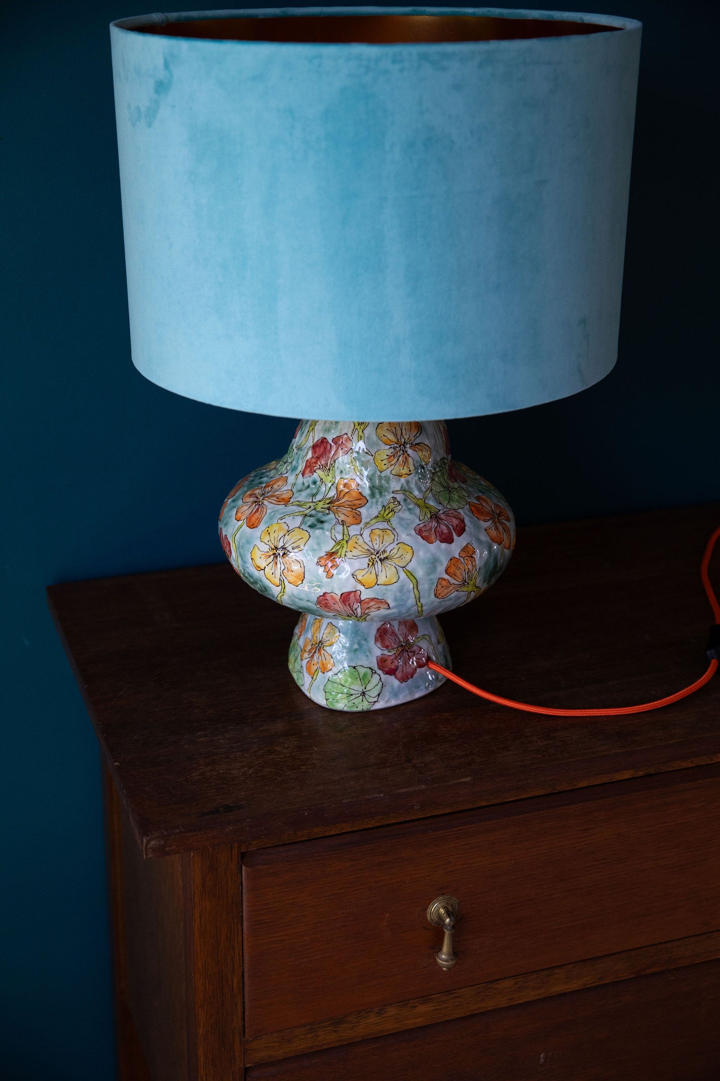 Summer Nasturtium Lamp