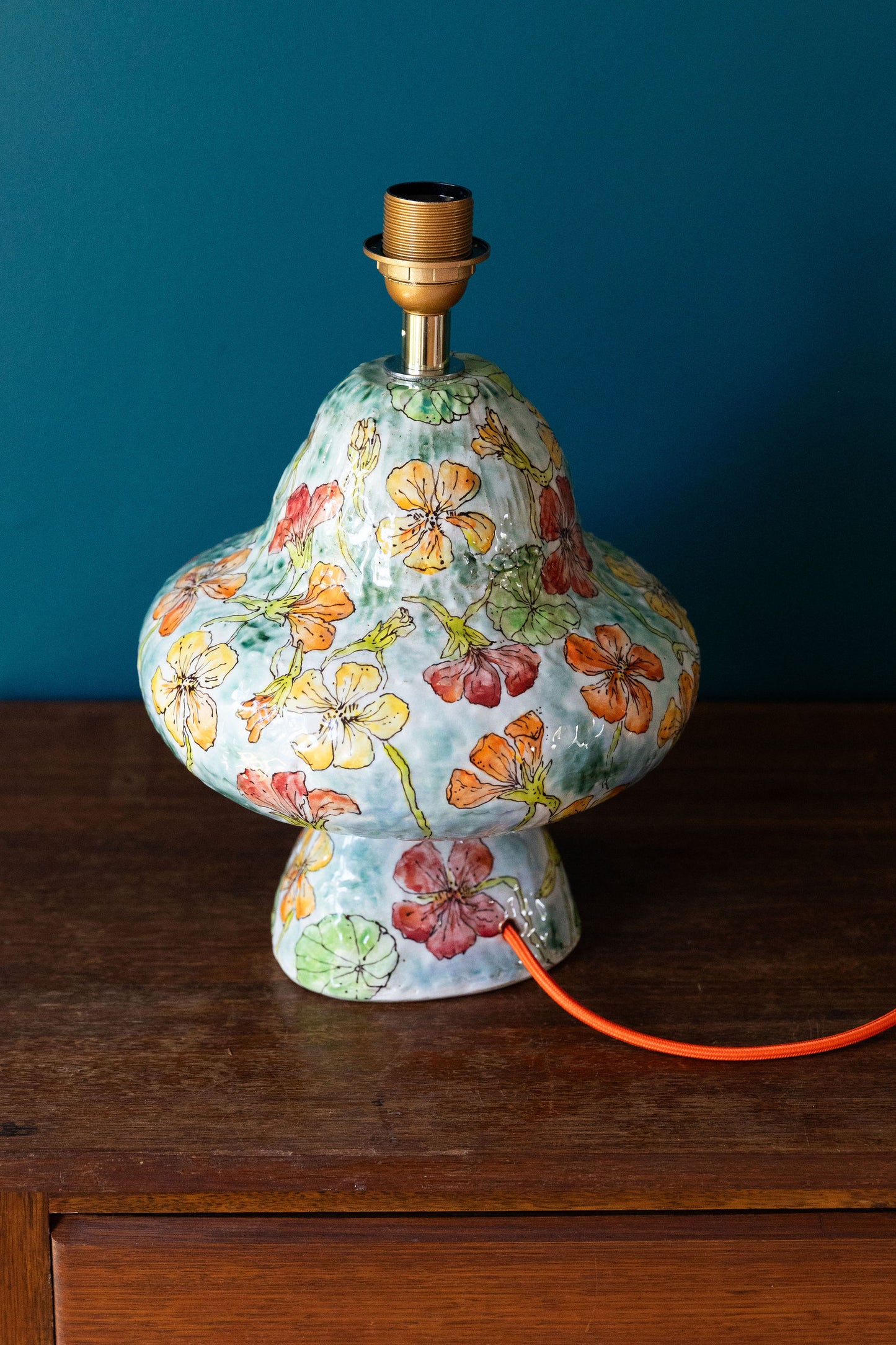 Summer Nasturtium Lamp