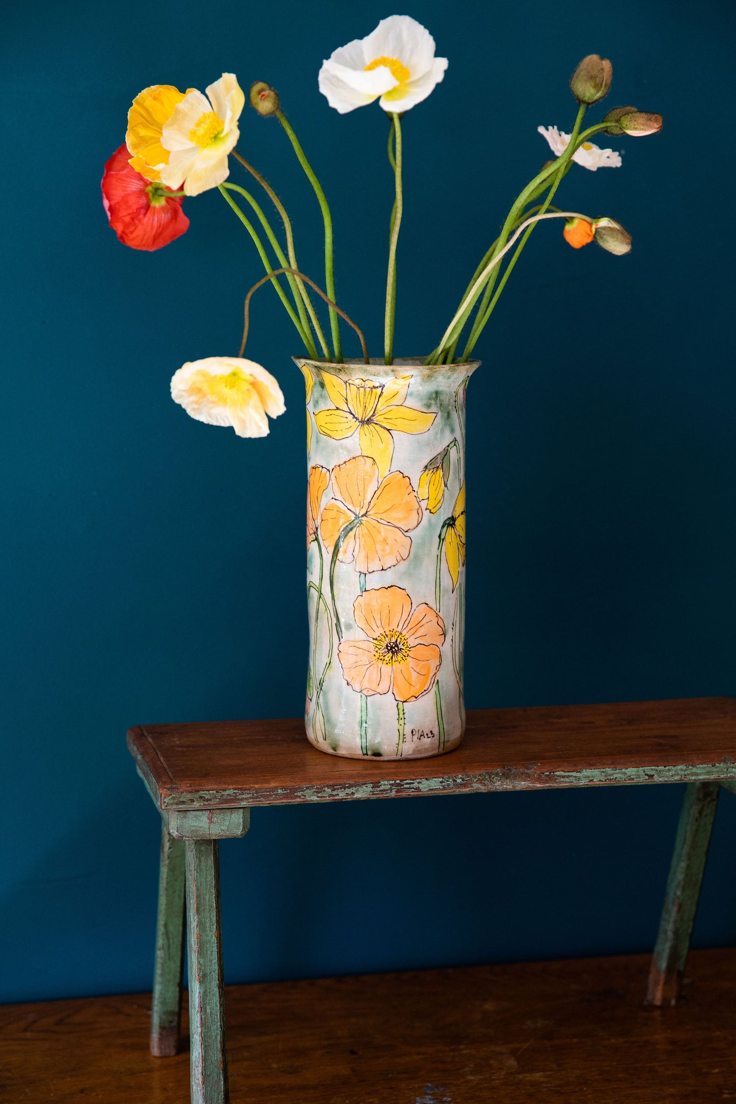 Last Day of Winter & First Day of Spring (set of 2 vases)