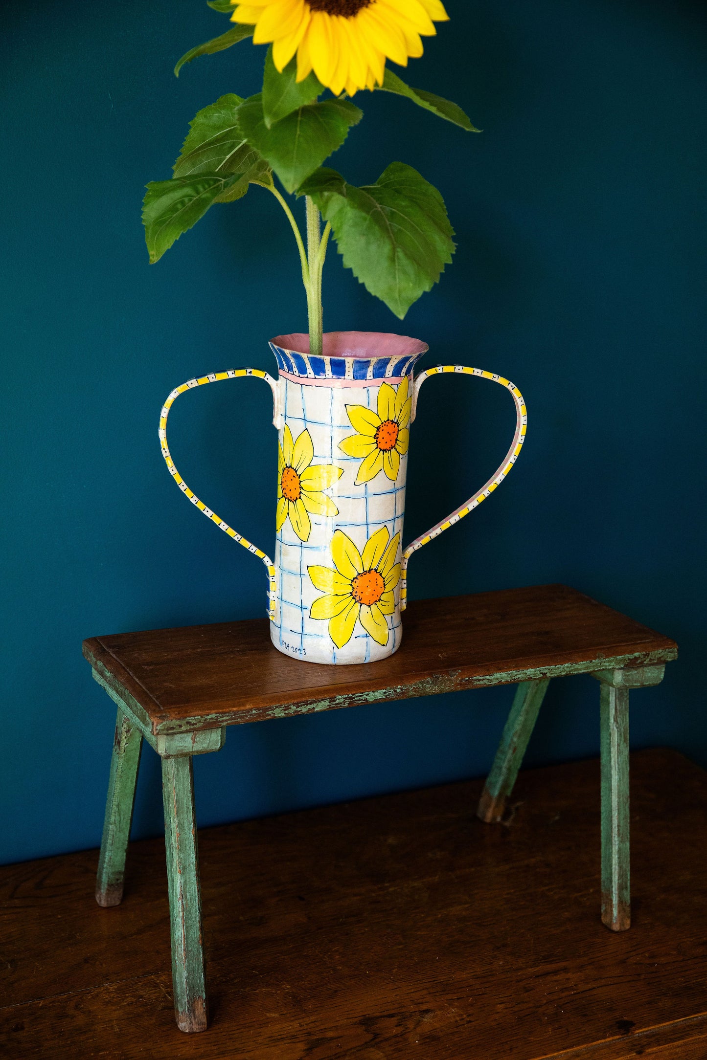 Sunflower Picnic Vase