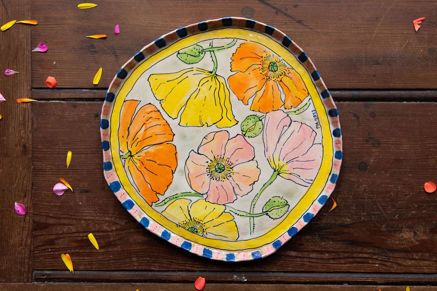 Spring Poppies Plate