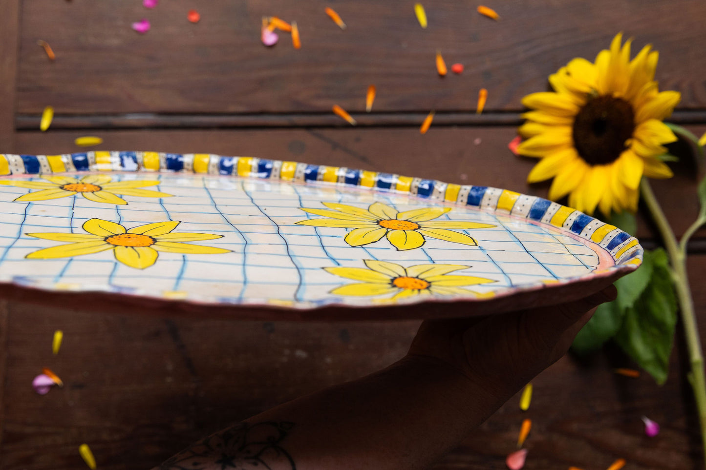 Sunflower Picnic ~ Platter