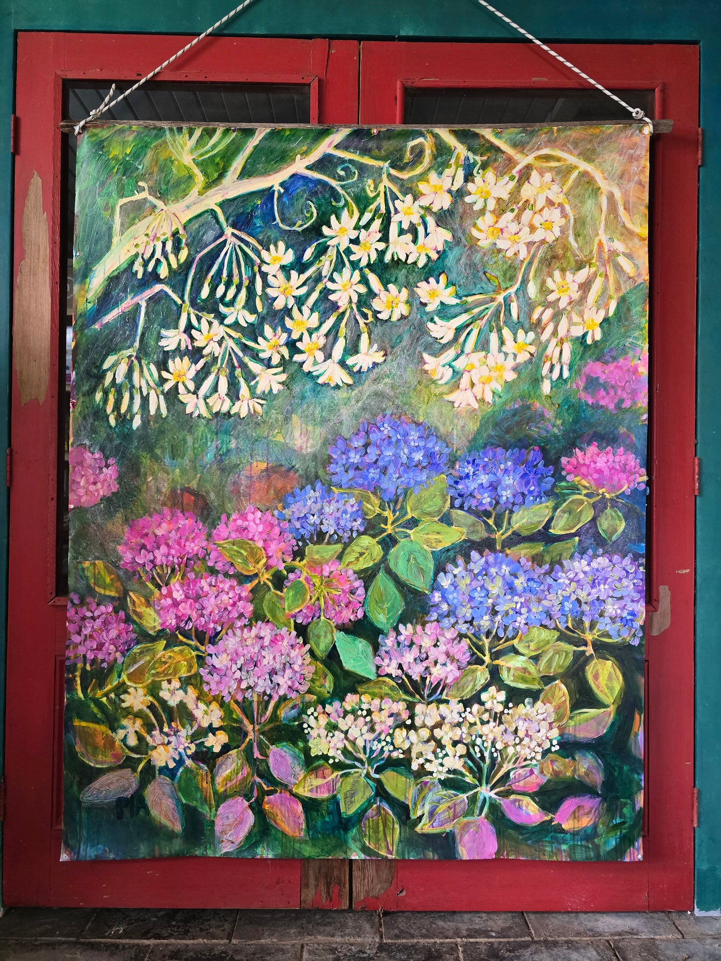 Hydrangeas In The Mist