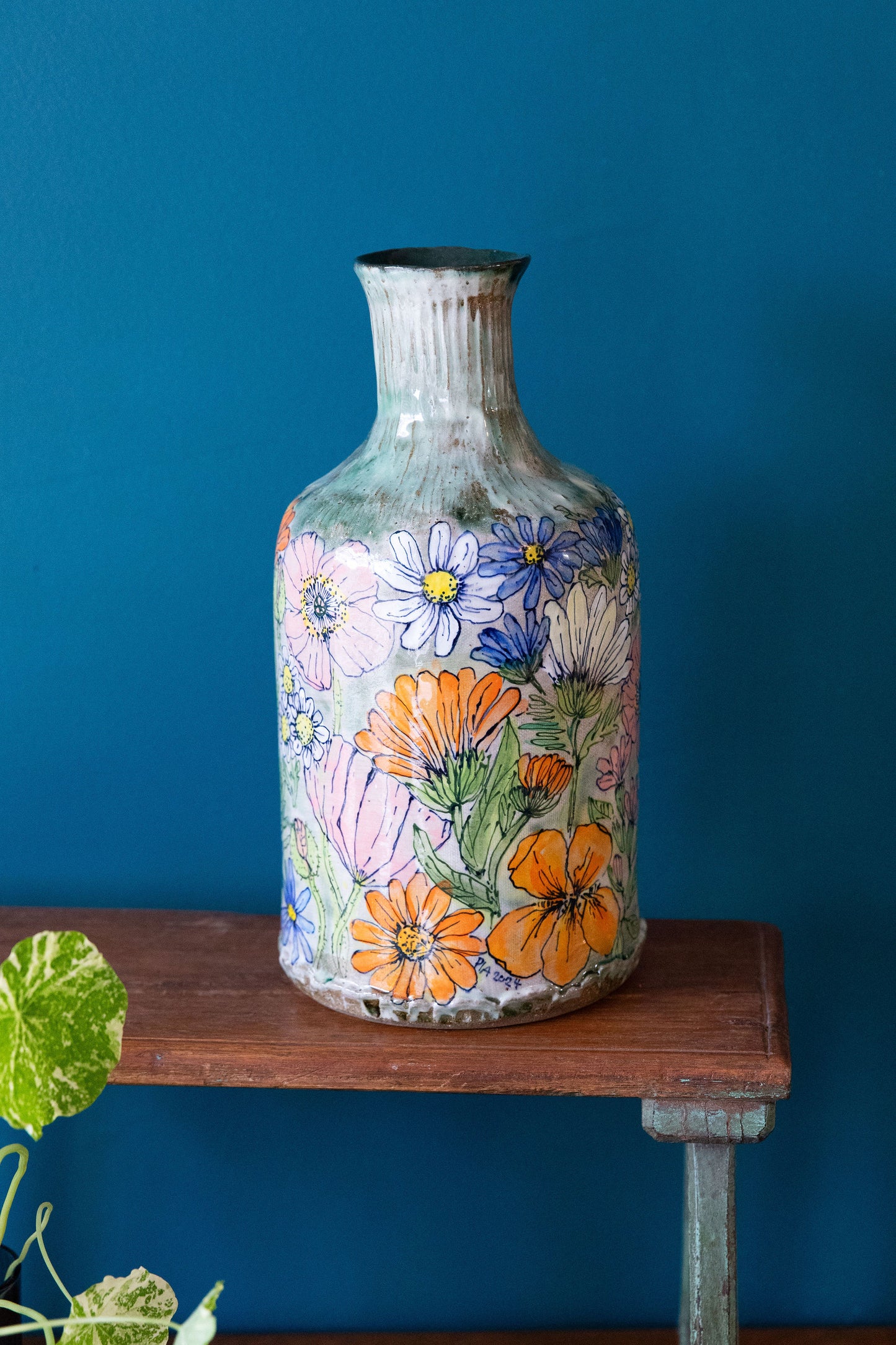 The Antique Floral Bottle