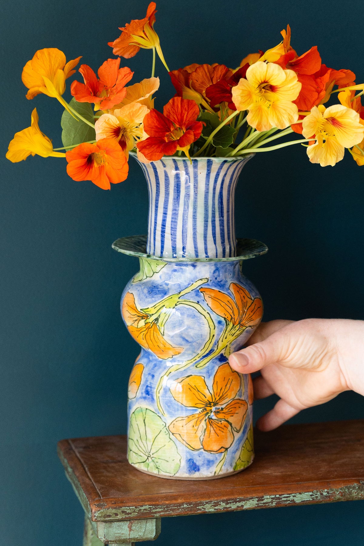 Nasturtium Urn