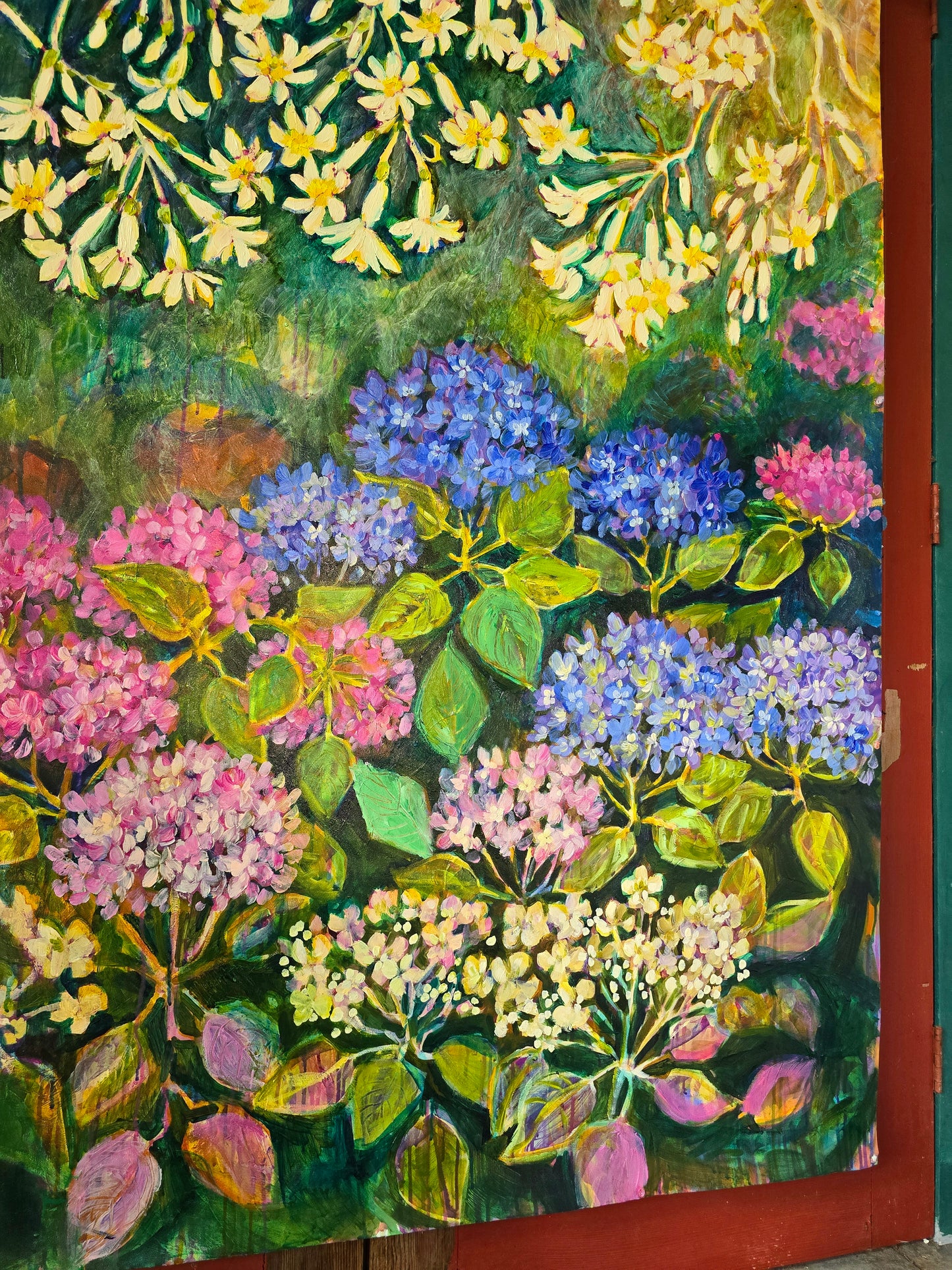 Hydrangeas In The Mist