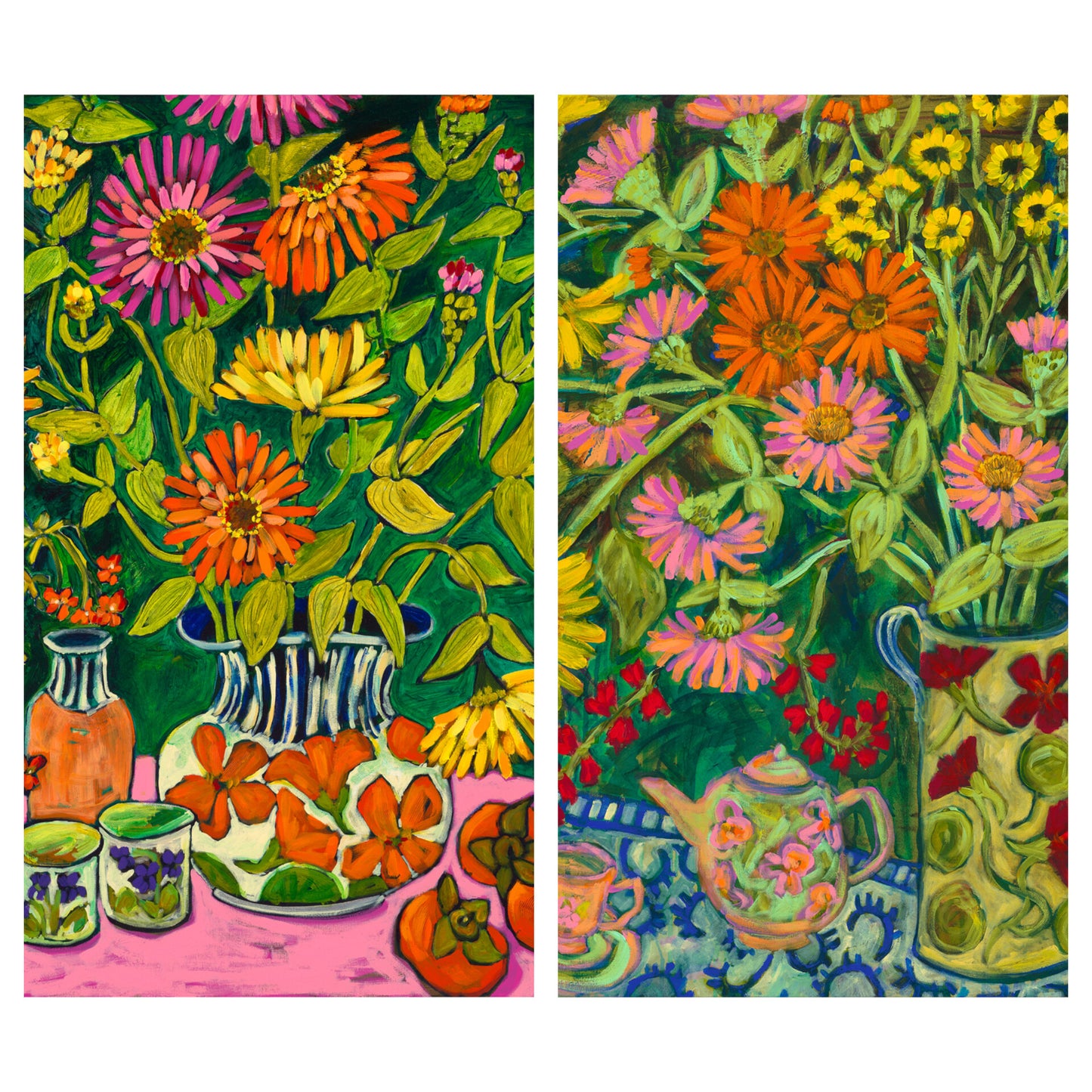 Duo of Framed Square Prints #6~ FINE ART PRINT SET~ limited edition