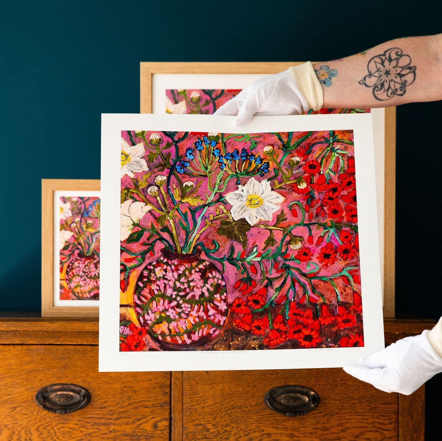 Duo of Framed Square Prints #3~ FINE ART PRINT SET~ limited edition (21x21cm)