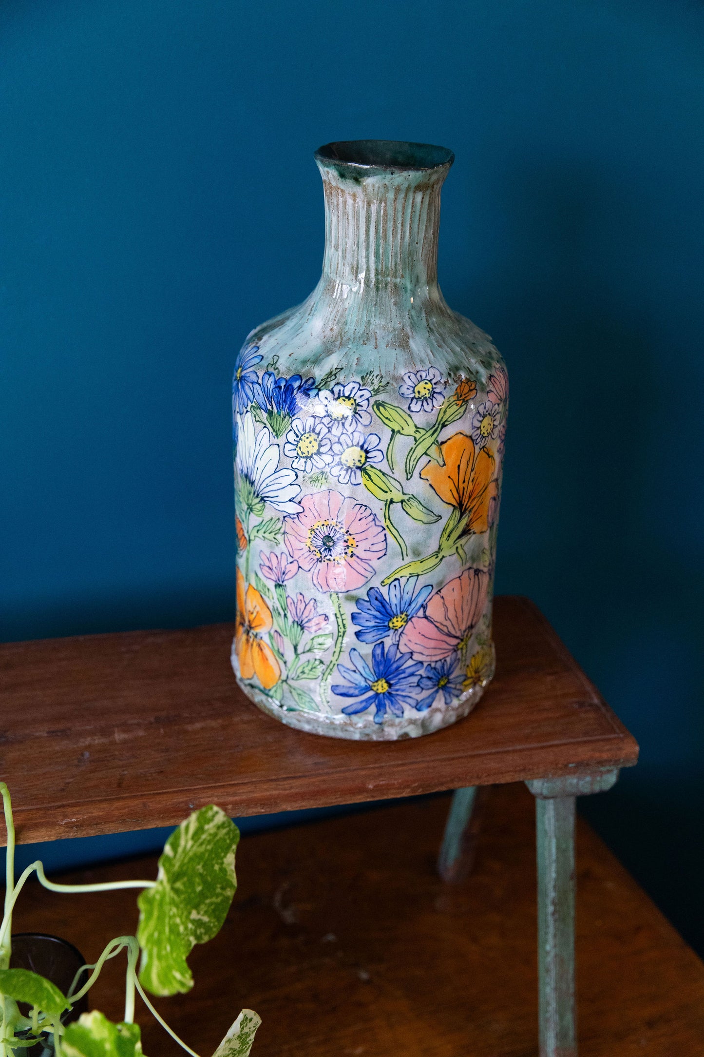 The Antique Floral Bottle