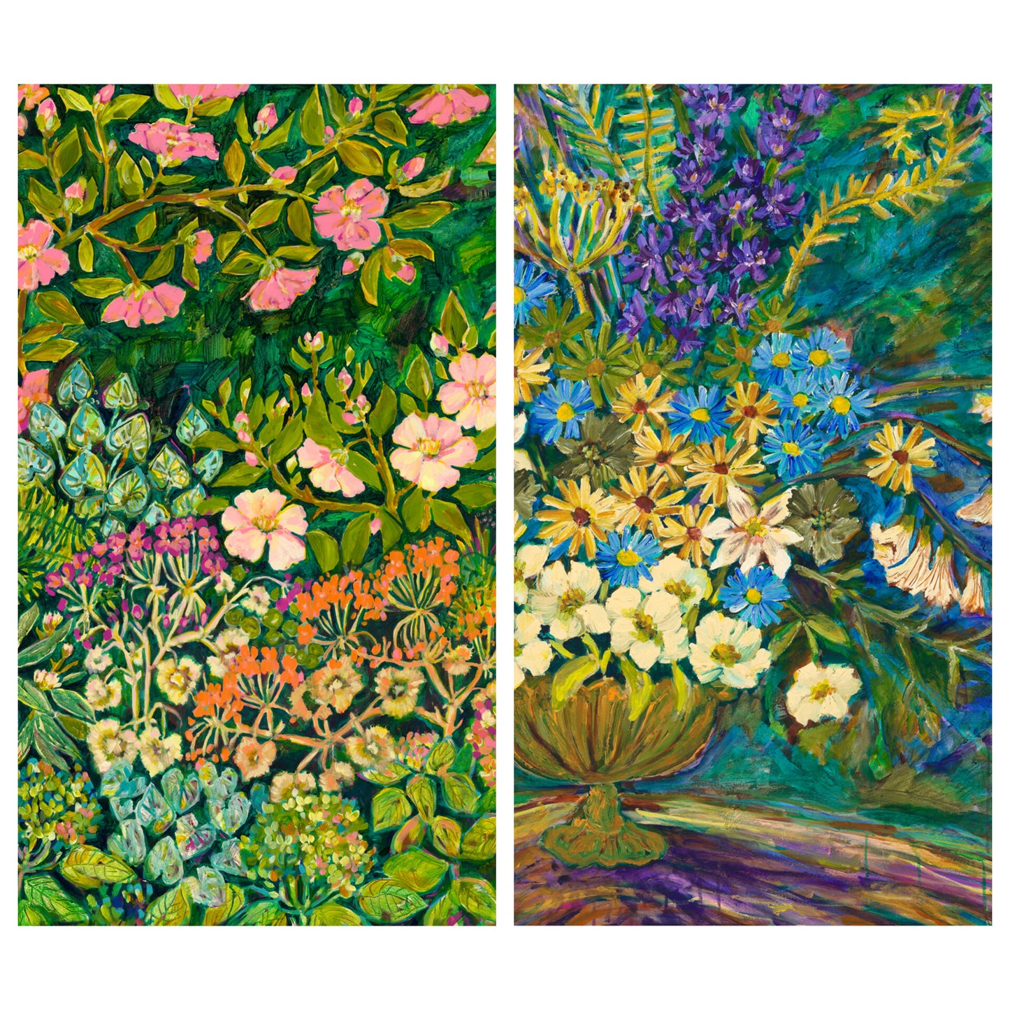 Duo of Framed Square Prints #2~ FINE ART PRINT SET~ limited edition
