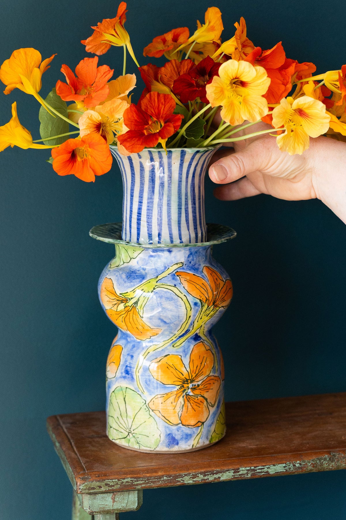 Nasturtium Urn