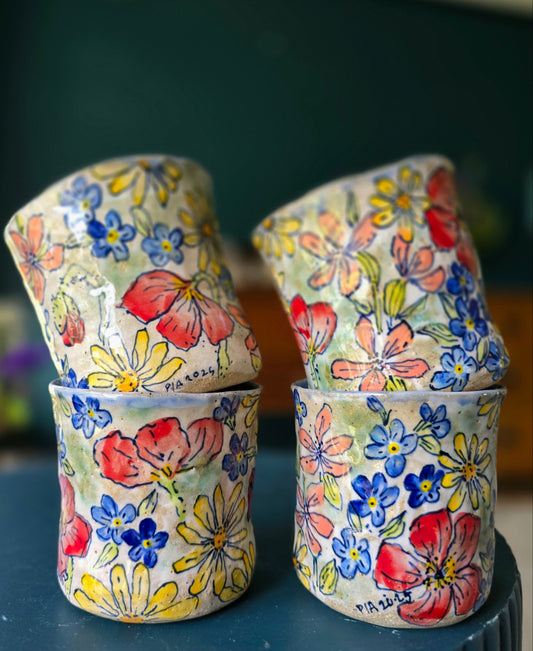 Wild Flower Cup Set