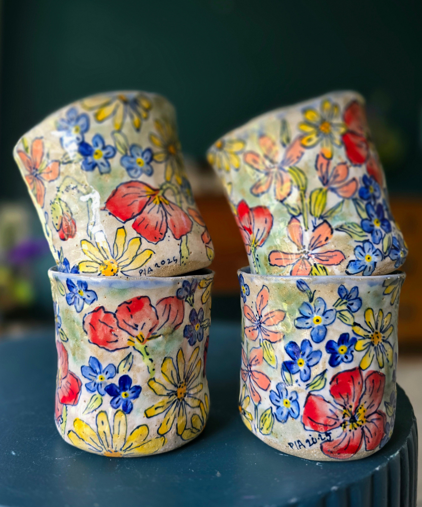Wild Flower Cup Set