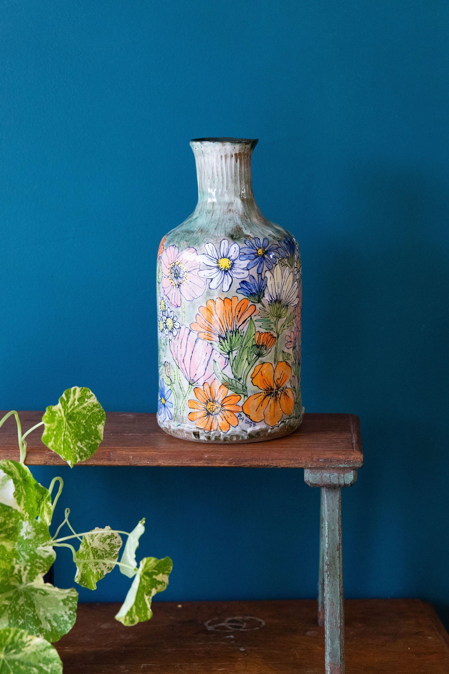 The Antique Floral Bottle