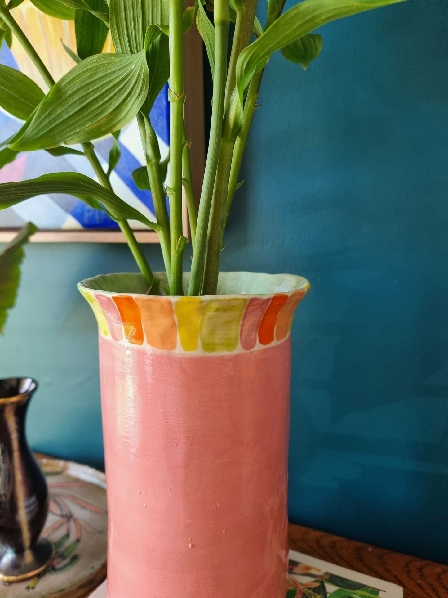 Tall Pink Vase
